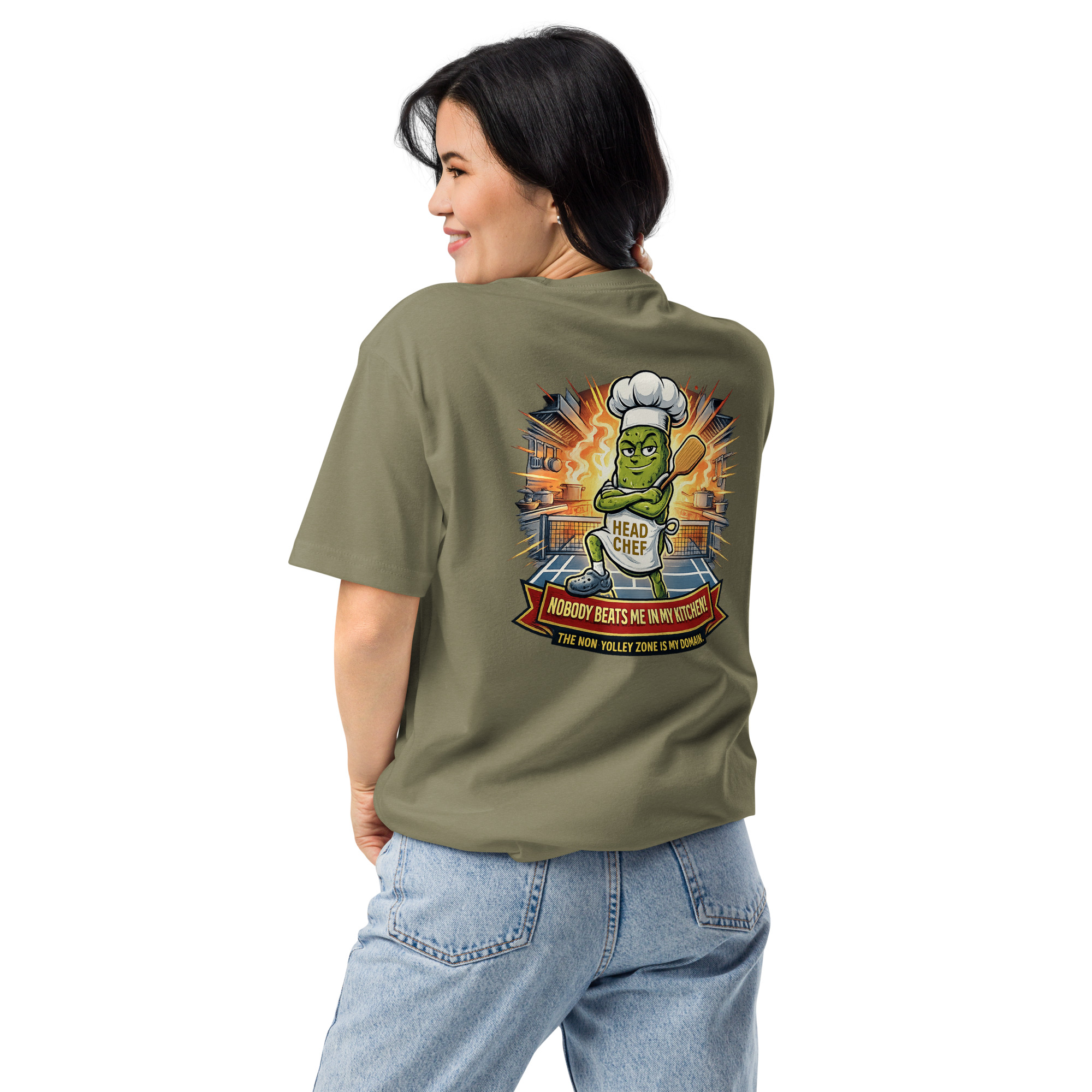 Nobody Beats Me in My Kitchen! — Pickleball Tee - Image 2